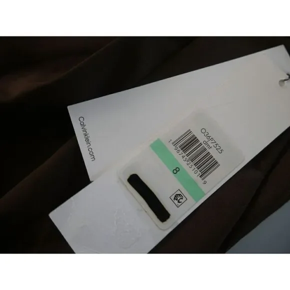 Calvin Klein Women's High-Rise Wide-Leg Pants 8 - Picture 9 of 12